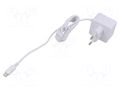 Accessories: power supply; white; 100÷240VAC; 3A; Out: USB C; 15W RASPBERRY PI SC1411