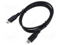 Cable; USB C plug x2; 1m; Interface: 480Mbps; Core: Cu; PVC ART ART-OEM-C6-1