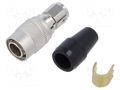 Connector: circular; HR10; push-pull; plug; 2A; silver plated; male HIROSE HR10A-7P-4P-74