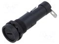 Fuse holder; 6.3x30mm; 15A; 250VAC; on panel; UL94V-0; PBT OPTIFUSE PMA-DB-05-Q1R