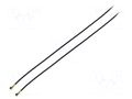 Cable; Colour: black; Len: 0.4m; Wire dia: 35mm; Type: angled HIROSE UFL2LPA088Y2TA400