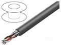 Wire; Xtra Guard® 1; 3x2x22AWG; shielded,Al foil; PVC; dark grey ALPHA WIRE 5483C-SL001