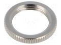 Nut; 600H; Plating: nickel; Nut: round,knurled APEM U411