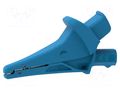 Crocodile clip; 20A; 1.5kV; blue; Grip capac: max.25mm ELECTRO-PJP PJP5104-IEC-BL