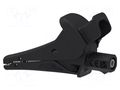 Crocodile clip; 20A; 1.5kV; black; Grip capac: max.25mm ELECTRO-PJP PJP5104-IEC-N
