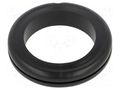 Grommet; Ømount.hole: 37mm; Øhole: 31.2mm; black; 0÷80°C; PVC ESSENTRA ESS-10070987