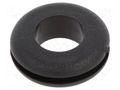 Grommet; Ømount.hole: 10.2mm; Øhole: 7mm; black; 0÷80°C; PVC ESSENTRA ESS-10081846