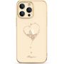 Silicone case with Swarovski crystals Kingxbar Wish Series for iPhone 14 Plus - gold, Kingxbar 6959003508102 6959003508102