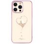 Silicone case with Swarovski Kingxbar Wish Series crystals for iPhone 14 Pro Max - pink, Kingxbar 6959003508157 6959003508157