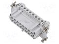 Connector: HDC; contact insert; female; JNE; PIN: 16; 16A; 600V ILME JNEF16N