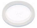 Cover; IP68; transparent; Ø18x2.8mm; GQ16F,LAS2GQF,ONPOW6116F ONPOW M12-16F