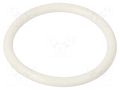 O-ring gasket; silicone; Thk: 3.5mm; Øint: 34.5mm; white; -60÷160°C ORING USZCZELNIENIA TECHNICZNE O-34.5X3.5-SI-WH