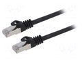 Patch cord; RJ45 plug,both sides; S/FTP; 6a; stranded; Cu; 20m GEMBIRD PP6A-LSZHCU-BK-20M