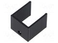 Heatsink: extruded; U; TO220; black; L: 15mm; W: 18mm; H: 20mm; screw ALUTRONIC PR18/15/SE