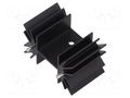 Heatsink: extruded; H; TO218,TO220,TOP3; black; L: 25.4mm; W: 42mm ALUTRONIC PR33/25.4/SE
