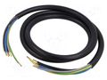 Wire; H05VV-F,OWY; 5G2.5mm2; round; stranded; Cu; PVC; black; 3m SIMECH PZT00003C