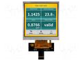 Display: TFT; 4"; 480x480; Illumin: LED; Dim: 75.5x82.95x4.77mm; RGB RAYSTAR OPTRONICS RFA6400E-AWH-MNN
