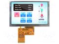 Display: TFT; 5"; 800x480; Illumin: LED; Dim: 120.7x75.8x2.8mm; RGB RAYSTAR OPTRONICS RFF500F-AWW-DNN