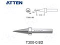 Tip; chisel; 0.8mm; for  soldering iron ATTEN T300-0.8D