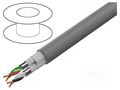 Wire; 2x2x22AWG; shielded,Al-PET foil; PVC; grey; 300V; 305m BELDEN 5541P1.0081000