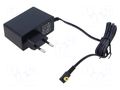 Power supply: switching; mains,plug-in; 24VDC; 1A; 24W; 86.5% ESPE E24-2424-212