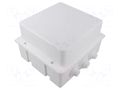 Enclosure: junction box; X: 170mm; Y: 190mm; Z: 120mm; wall mount JONEX JX-PK-9D-WH