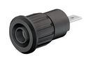 SOCKET, 4MM, PRESS-FIT, BLK, PK5 23.3160-21