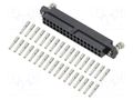 Connector: wire-wire/PCB; socket,plug; female; PIN: 34; 3A; 800V HARWIN M80-4C13442FC
