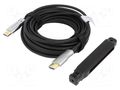 Cable; HDMI plug,both sides; HDMI 2.1,optical; 10m; black AKYGA AK-HD-100L