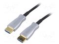 Cable; HDMI plug,both sides; HDMI 2.1,optical; 5m; black AKYGA AK-HD-50L