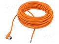 Cable: for sensors/automation; PIN: 4; M12-M12; 20m; plug; plug IFM ELECTRONIC EVT441