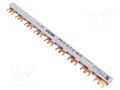 Busbar; 16mm2; Poles: 2; Urated: 400V; fork; Pitch: 18mm; L: 320mm; PVC PAWBOL E.4216/18W