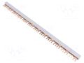 Busbar; 16mm2; Poles: 2; Urated: 400V; fork; Pitch: 18mm; L: 440mm; PVC PAWBOL E.4216/24W