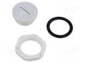 Stopper; PG13,5; polyamide; light grey; Thread: PG KRADEX ZCG-PG135JPLUGPA66