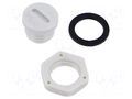 Stopper; PG7; polyamide; light grey; Thread: PG KRADEX ZCG-PG7J-PLUG-PA66
