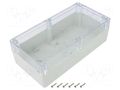 Enclosure: multipurpose; X: 120mm; Y: 240mm; Z: 75mm; ZP; light grey KRADEX ZP24012075JP-PC