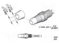 Tip: for desoldering irons; 4.8x2.4mm JBC TOOLS JBC-D530007