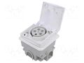 Connector: AC supply 3-phase; socket; female; 16A; 415VAC; Design PCE 885-6V