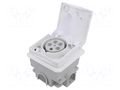Connector: AC supply 3-phase; socket; female; 16A; 415VAC; Design PCE 885-6V
