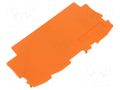 End/partition plate; orange WAGO 2002-1392