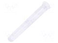 Fiber for LED; Ø1.3mm; L: 8mm; round; Front: flat; straight; PLPC1 BIVAR PLPC1-8MM