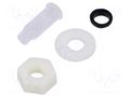 Fiber for LED; Ø3mm; L: 8mm; round; Front: convex; IP67 BIVAR PLTR2-8MM-PR1