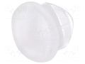 Fiber for LED; Ø5mm; L: 3mm; round; Front: convex BIVAR PLW5-3MM