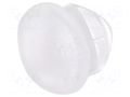 Fiber for LED; Ø5mm; L: 3mm; round; Front: convex BIVAR PLW5-3MM
