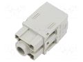 Connector: HDC; contact insert; female; MIXO; PIN: 1; 200A; 600V ILME CX01YF