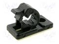 Self-adhesive cable holder; polyamide; black; UL94V-2 FIX&FASTEN CLPSA-4JS