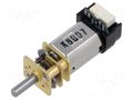 Motor: DC; with gearbox; Medium Power; 6VDC; 670mA; Shaft: D spring POLOLU POLOLU-5141