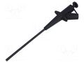 Clip-on probe; pincers type; 4A; black; 1kV; 4mm STÄUBLI SKPS-4-100-21