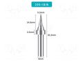 Tip; conical; 0.2mm; for soldering station BAKON BK200-I
