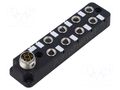 Distribution box; M8; PIN: 3; socket; 3A; IP67; IN: 8; OUT: 1 AMPHENOL LTW DB8-3A8M16-SPS7001